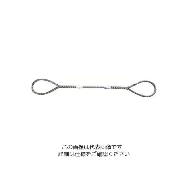 日興製綱 NIKKO Wスリング(裸) 全長3.0m スリング径20mm W20-3H 1セット(2本) 815-7448（直送品）