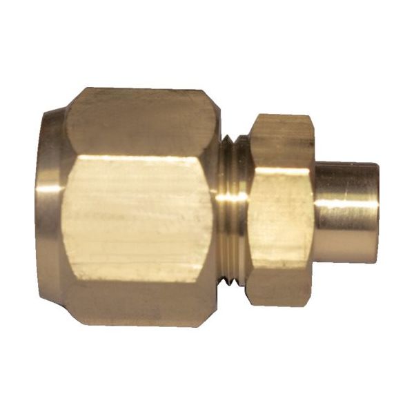 フローバル FLOBAL 冷媒フレアージョイント ロー付ハーフユニオンN付 07201229 FF-55 N 1個 820-6263（直送品）