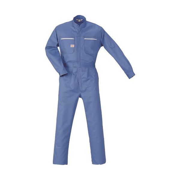 山田辰 AUTOーBI 防縮つなぎ服2500ー004スカイブルーー4L 2500-004-4L 1着 136-8235（直送品）