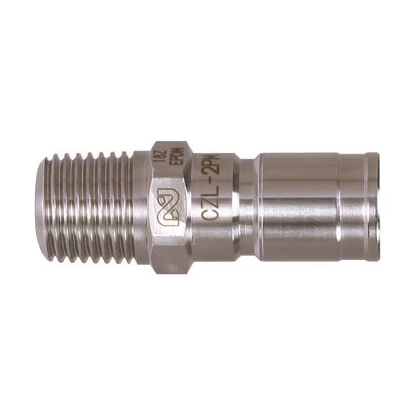 日東工器 日東 コンパクトゼロスピルカプラ 相手側取付サイズRc1/8 CZL-1PM SUS EPDM 1個 185-7596（直送品）