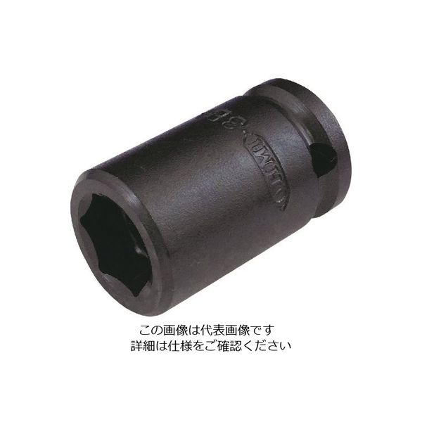 近江精機 近江 差込四角12.7 ショートソケット H21 全長40 OS4B-H21-40 1本 129-5263（直送品）
