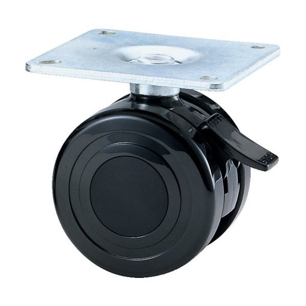 東海キャスター 東海 ナイロン車輪 75径 許容荷重170kgf 黒 TY75KS 1個 132-9844（直送品）