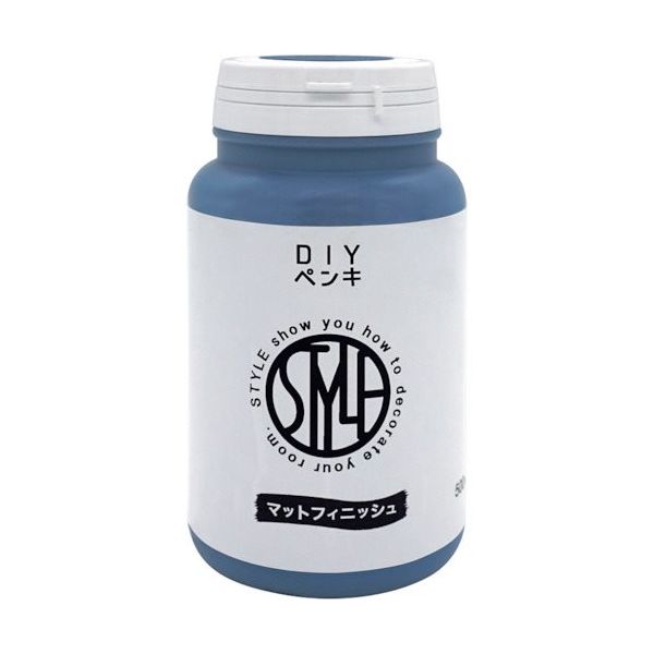 ニッぺ 水性つや消し塗料DIYペンキ 500ML サマースカイ HUM367ー500 4976124889165 1個（直送品）