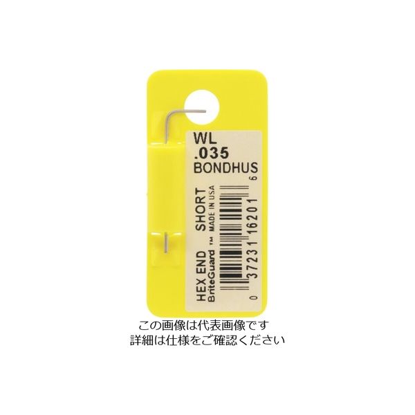 ボンダス・ジャパン ボンダス 六角Lーレンチ ショート 0.035インチ WL0.035 1本 810-7897（直送品）