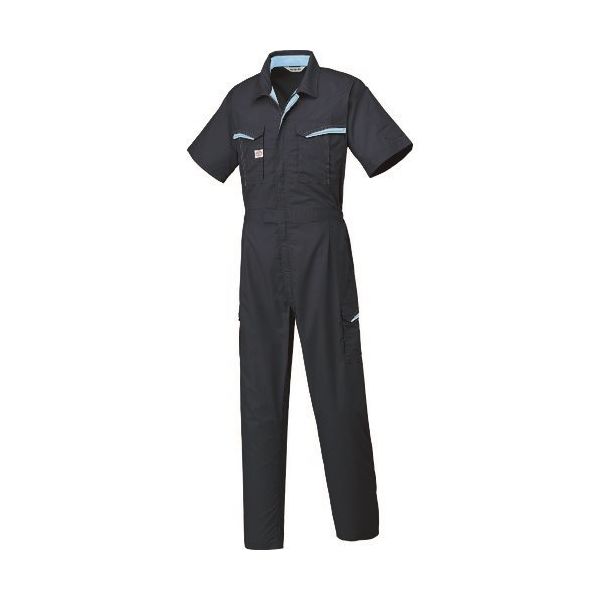 山田辰 AUTOーBI 半袖つなぎ服8901ー001ネイビーブルーー5L 8901-001-5L 1着 137-0841（直送品）