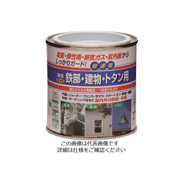 ニッペホームプロダクツ ニッぺ 油性鉄部・建物・トタン用 0.2L アカ HUB109ー0.2 4976124215919 1缶（直送品）