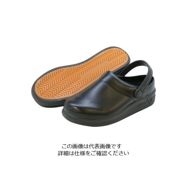 日進ゴム 日進 サボシューズ 黒 23.0cm V720BK-23.0 1足 134-1707（直送品）