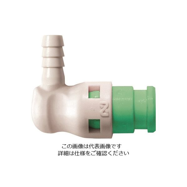 日東工器 日東 キューブカプラ相手側取付サイズ内径φ4チューブ SPC-04PHL-VL-GRN POM 1個 129-0773（直送品）