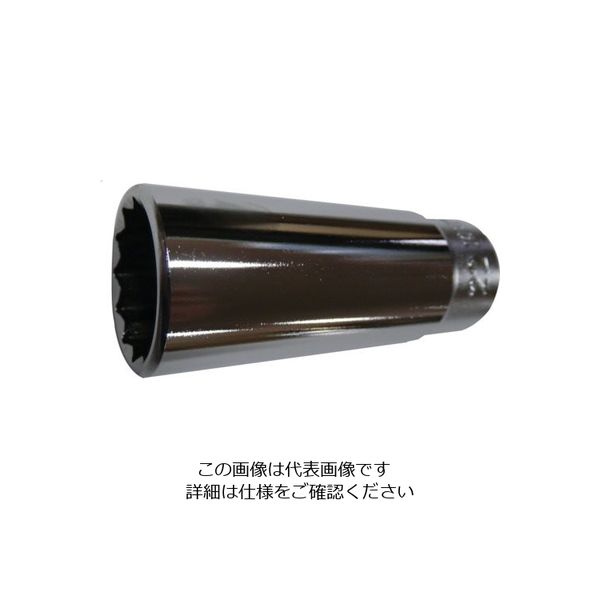 東邦工機 HIT 3/8インチ角 ディープソケット (12角) 7mm 37L 1個 814-5385（直送品）