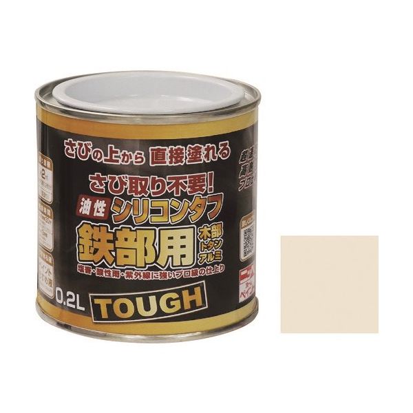 ニッペホームプロダクツ ニッぺ 油性シリコンタフ 0.2L アイボリー HYS102ー0.2 4976124218019 1缶（直送品）