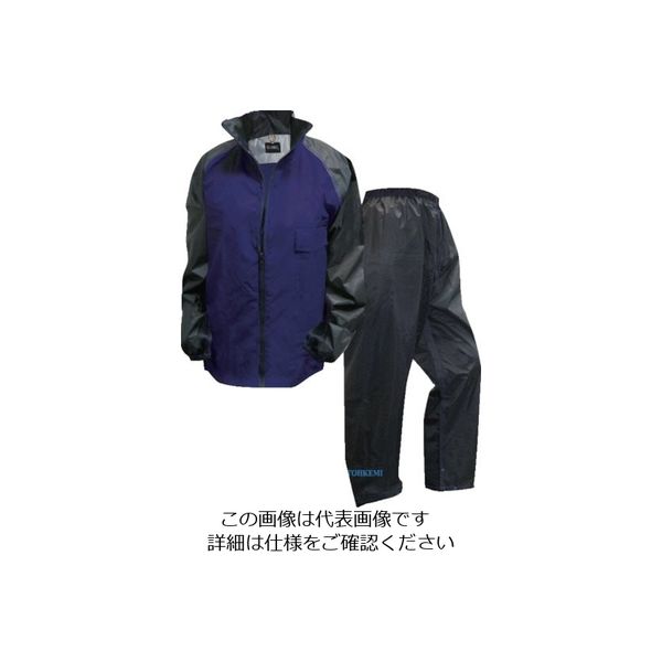 トオケミ CSワンダーレインスーツ ブルー3L 4670-BL-3L 1枚 855-1657（直送品）