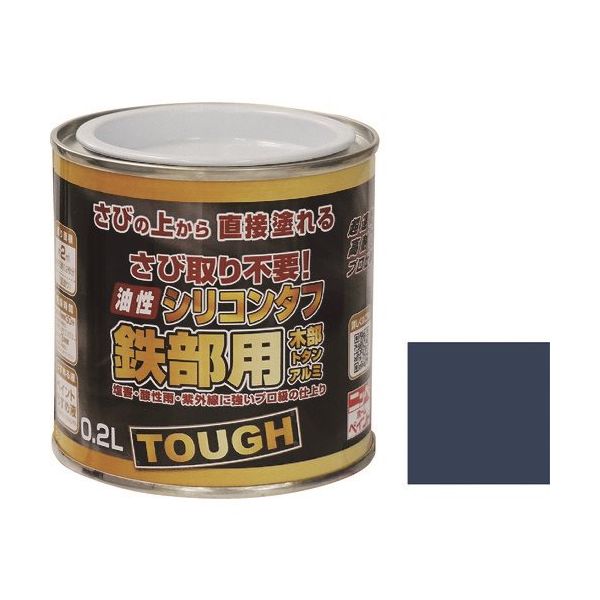 とりページ ニッペ ペンキ 塗料 油性シリコンタフ 3.2L ホワイト（白） 油性