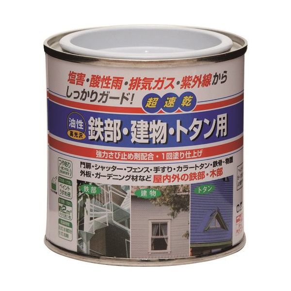 ニッペホームプロダクツ ニッぺ 油性鉄部・建物・トタン用 0.2L コゲチャ HUB115ー0.2 4976124216510 1缶（直送品）