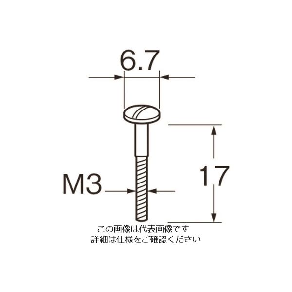 日本精密機械工作 リューター M1501・M1601用ネジ 幅厚工具用 M1521 1袋(10本) 128-4022（直送品）