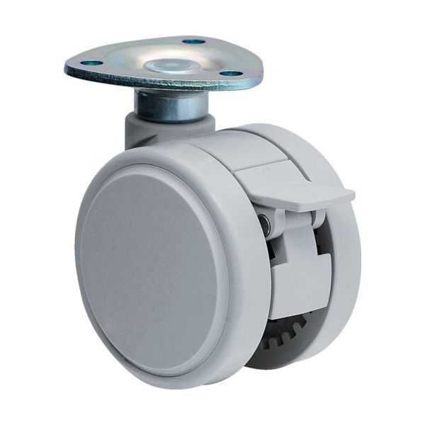 東海キャスター 東海 デザインキャスター ライトグレー60径 許容荷重80kgf TF60S 1個 132-8229（直送品）