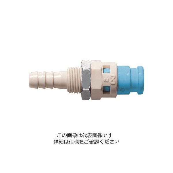 日東工器 日東 キューブカプラ相手側取付サイズ内径φ6チューブ SPC-06PHB-BLU POM 1個 129-3852（直送品）