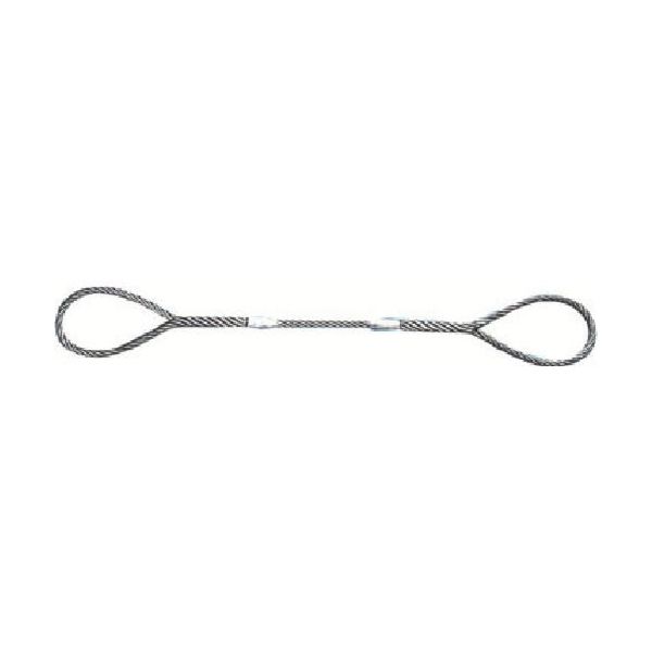 日興製綱 NIKKO Wスリング(裸) 全長2m スリング径12mm W12-2H 1セット(10個) 815-7433（直送品）