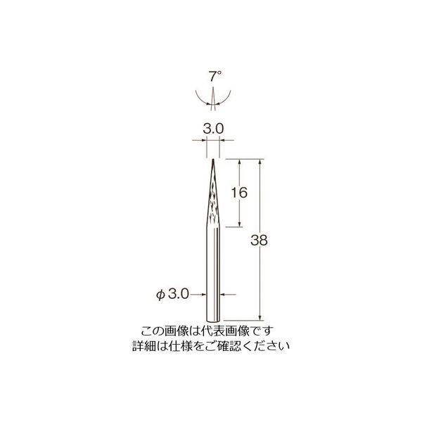 日本精密機械工作 リューター チタンアルミナコーティング超硬カッター K8016 1袋 168-4408（直送品）