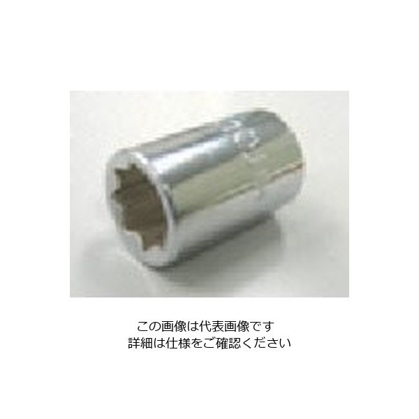 水戸工機 ミトロイ 1/4 スペアソケット (8P) 3/8 (2Sー3/8) 212SB 1個 817-4482（直送品）
