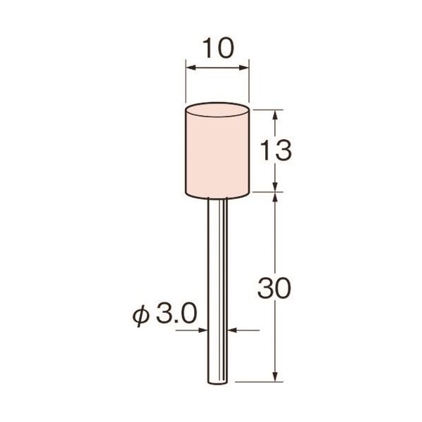 日本精密機械工作 リューター 軸付砥石 G3533 1袋(5本) 128-4104（直送品）