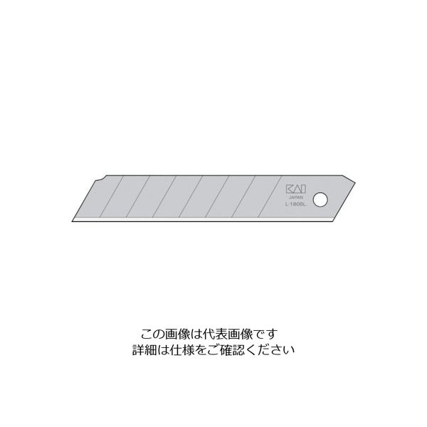 貝印 貝印カミソリ カッターナイフ Lー20 大 白刃 替刃(20枚入) 1セット(200枚:20枚×10ケース) 542-4119（直送品）