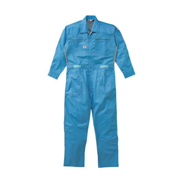 山田辰 AUTOーBI 長袖つなぎ服5900ー004スカイブルーー3L 5900-004-3L 1着 102-4799（直送品）