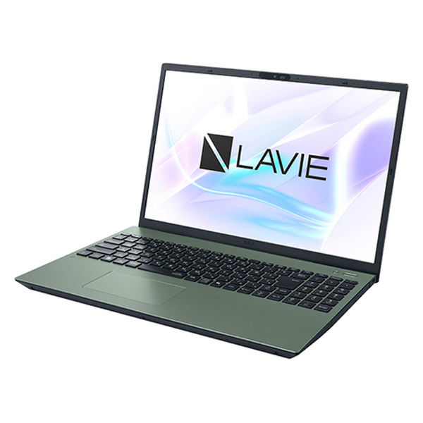 NECパーソナルコンピュータ 16インチ ノートパソコン LAVIE N16 オリーブグリーン PC-N1675KAE 1台（直送品）