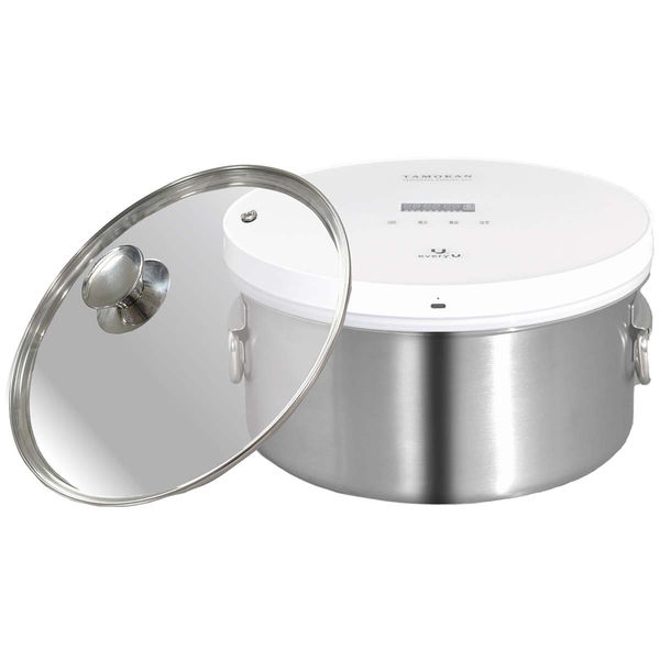 ランテルメディエール 真空保存容器 TAMOKAN 5L シルバー 取手