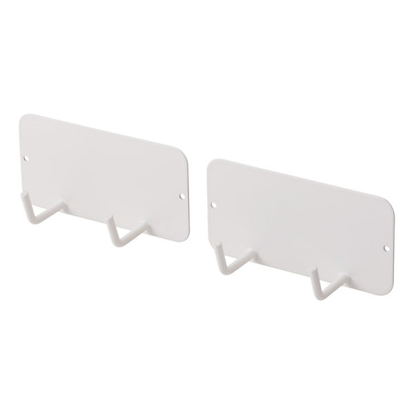 マグネット キッチンツールフック 2個入り 壁掛け (冷蔵庫 壁面 玄関 浮かせる収納) 白 KA-KSLHKWH エレコム 1個（直送品）