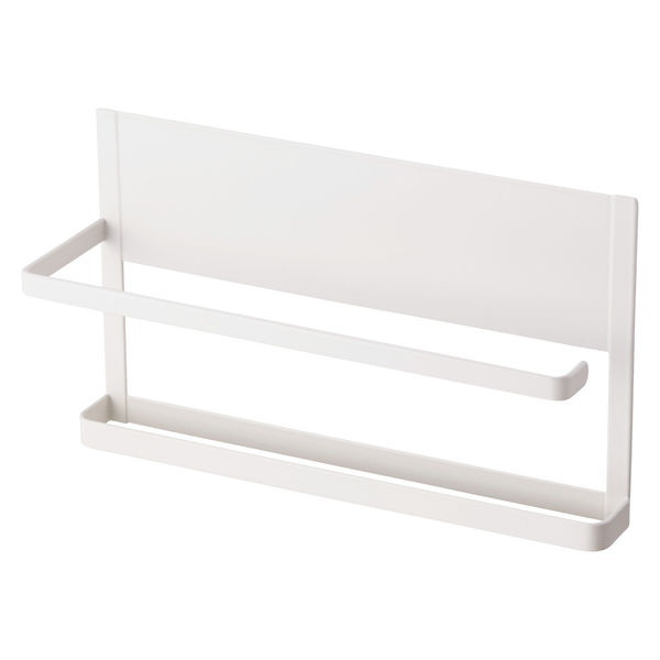 マグネット キッチンペーパーホルダー 大判ロール対応 ふきん掛け フック6個付属 白 KA-KSLKPWH エレコム 1個（直送品）