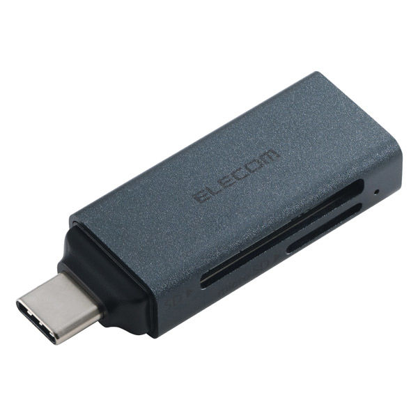 USB-C カードリーダー 2in1 SD / microSD 高速転送 軽量 黒 MR3C-D20BK エレコム 1個（直送品）