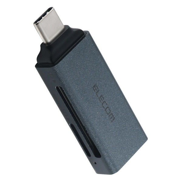 USB-C カードリーダー 2in1 SD / microSD 高速転送 軽量 黒 MR3C-D20EBK エレコム 1個（直送品）