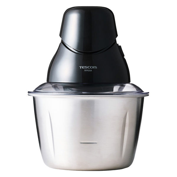 回転器具 フードプロセッサー ステンレスボトル ブラック TFP25A-K テスコム 1個（直送品）