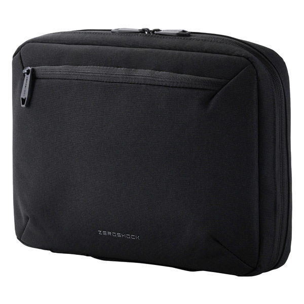 ガジェットポーチ バッグインバッグ 小型 軽量 撥水 小物収納 衝撃吸収 ブラック ZSB-GP01PMBK エレコム 1個（直送品）