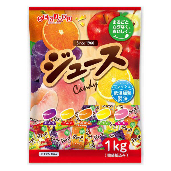 扇雀飴本舗 ジュースキャンデー1kg 1袋（直送品）