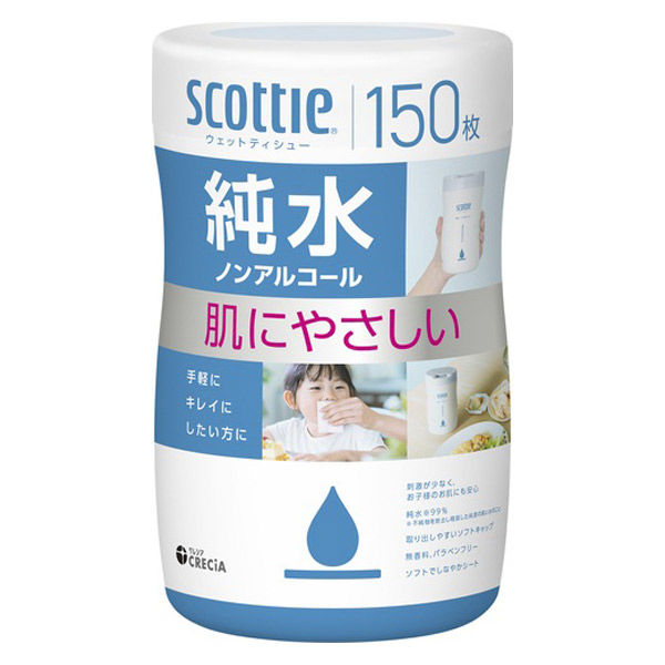 日本製紙クレシア スコッティウェットティシュー純水本体150S 76133 1個（直送品）