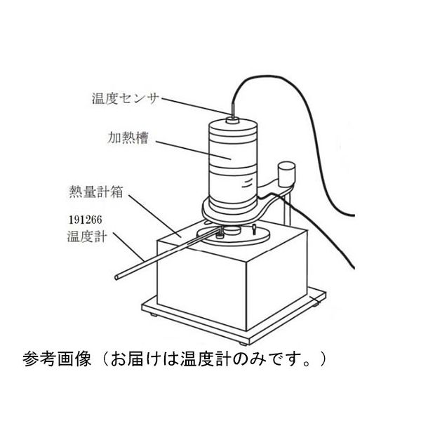 島津理化 レニュー熱量計WKー150T用AL温度計(L型50°C)0.2°C目盛 191266 1個 67-8117-57（直送品）