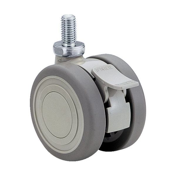 東海キャスター 東海 エラストマー車輪 75径 ステンレス SUSTEA75N12SL-22 1個 119-3364（直送品）