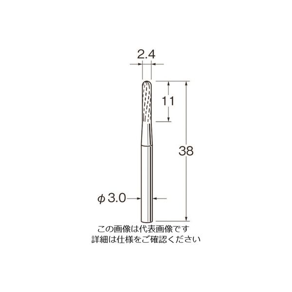 日本精密機械工作 リューター チタンアルミナコーティング超硬カッター K8009 1袋 168-4393（直送品）