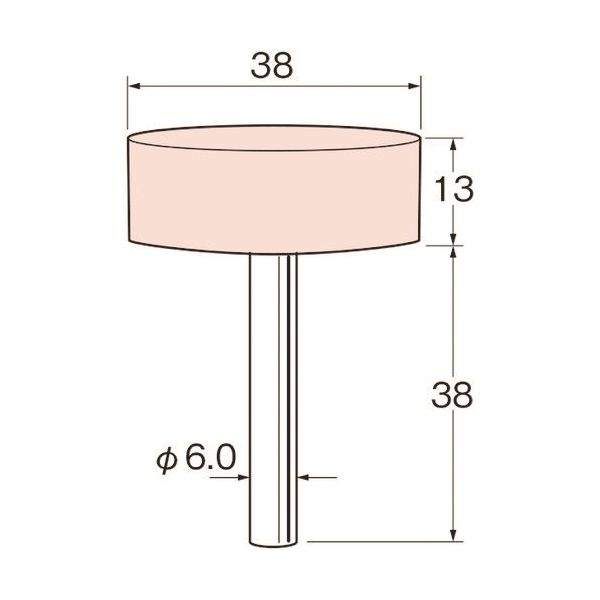 日本精密機械工作 リューター 軸付砥石 G6634 1袋(5本) 128-4271（直送品）
