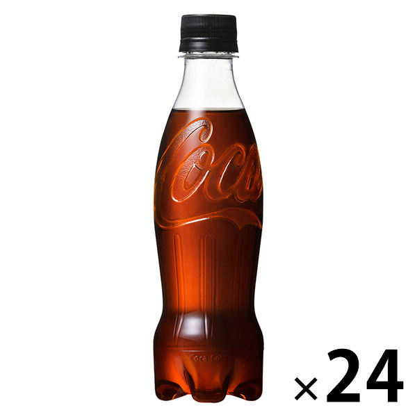 コカ・コーラ ゼロシュガー ラベルレス 350ml 1箱（24本入） - アスクル