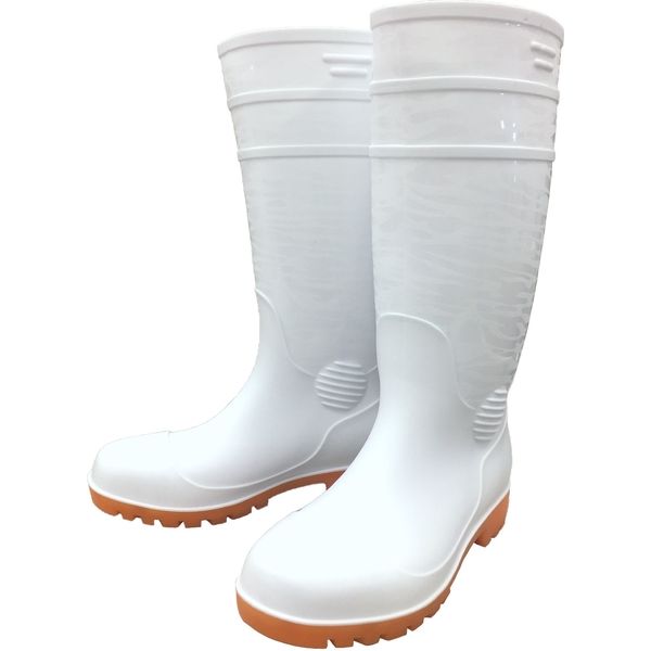 ユニワールド 迷彩安全底耐油長靴　ホワイト 3L SZ-640ホワイト 1足（直送品）