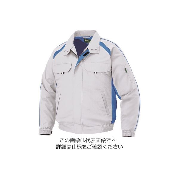 アイトス 長袖ブルゾン(空調服TM)(男女兼用) シルバーグレー 5L 1799-003-5L 1着 143-6615（直送品）