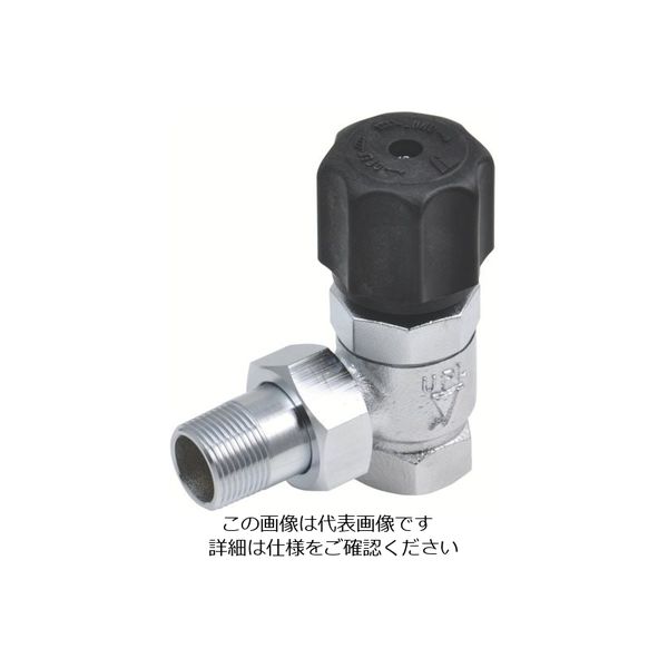 ヨシタケ ベローズ式ラジエターバルブ(アングル) 20A FV-2A-20A 1台 802-1255（直送品）