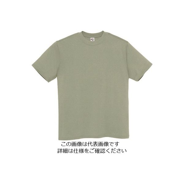 アイトス Tシャツ(男女兼用) オリーブグレー L MT180-036-L 1着 144-5991（直送品）