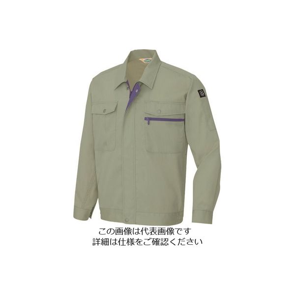 アイトス 長袖サマーブルゾン(男女兼用) アースグリーン 6L 5370-005-6L 1着 142-9529（直送品）