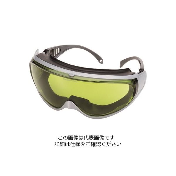 理研オプテック リケン レーザー用一眼型保護メガネ(密閉ゴーグル型メガネタイプ・メガネ併用可) M56G YG-EP 1個 225-9904（直送品）