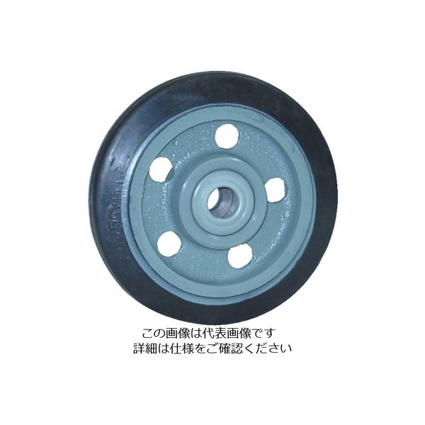 ヨドノ 軽量用ゴム車輪ベアリング入 150φ LB150 1個 133-7666（直送品）