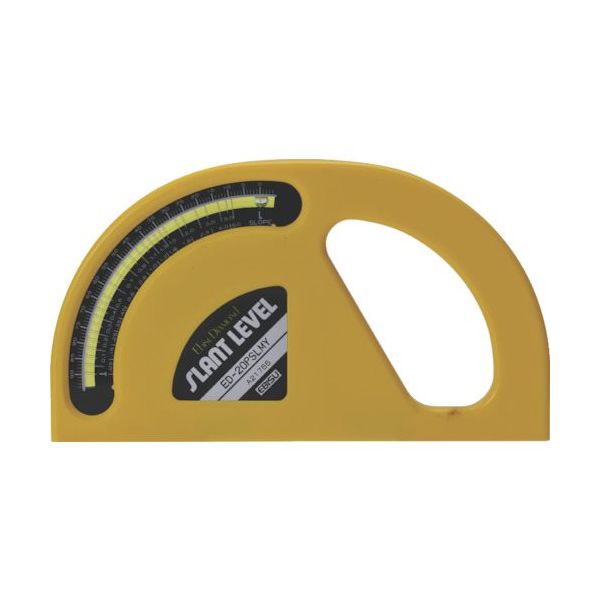 エビス エビスダイヤモンド 磁石付スラントレベル 200mm イエロー ED-20PSLMY 1個 806-6671（直送品）