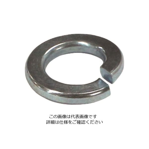 コノエ 鉄 ユニクロ ばね座金 スプリングワッシャー M4 (14000個入) SW-SS-6U-4 1箱(14000個) 217-2063（直送品）